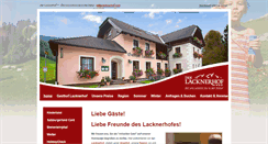 Desktop Screenshot of lacknerhof.com