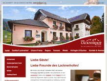 Tablet Screenshot of lacknerhof.com